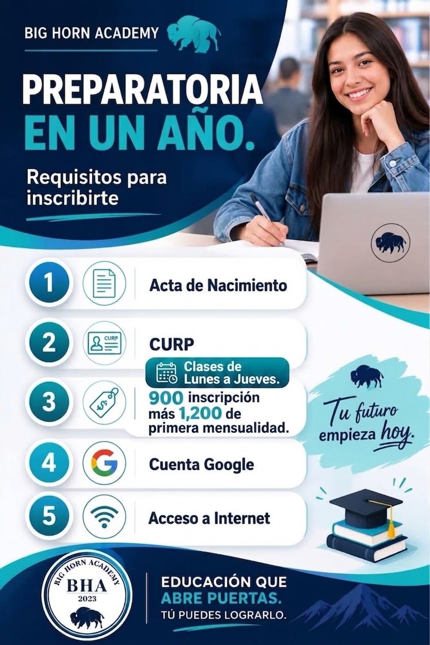 Requisitos para inscribirte a la Preparatoria en un Año