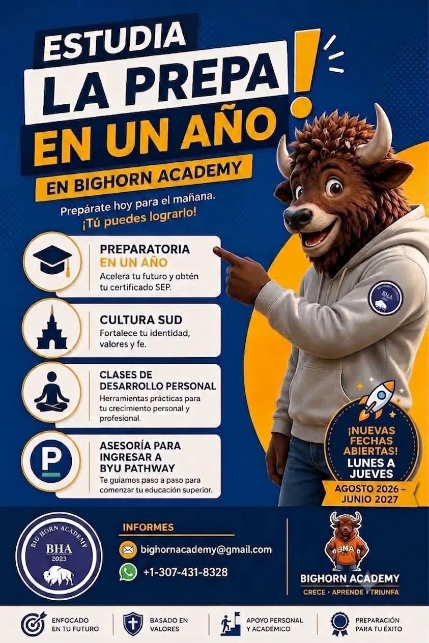 Estudia la prepa en un año en Big Horn Academy